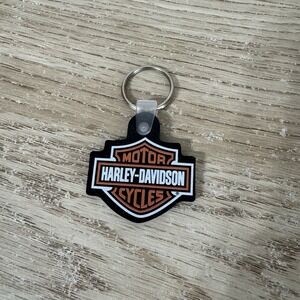 Harley-Davidson Logo Small Rubber Key Chain -‎ Texoma Sherman, TX